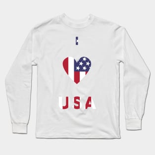 I Love USA Long Sleeve T-Shirt